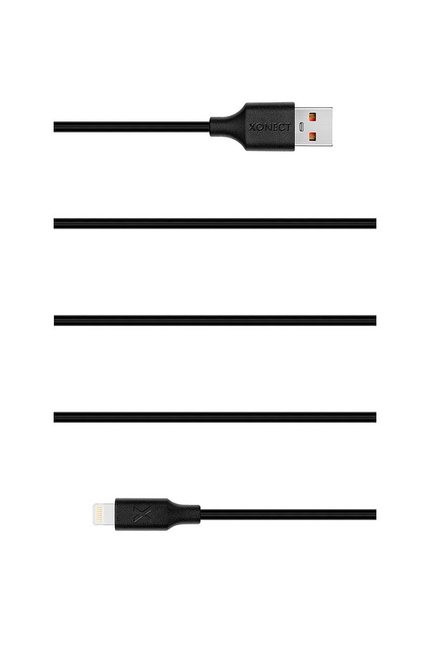 USB to Lightning iPhone Modelleri için  Uyumlu Hızlı Şarj ve Data Kablosu 200cm (Siyah) - 3