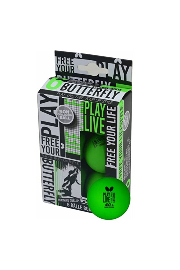 Free Your Style 6-Piece Table Tennis Ball Green