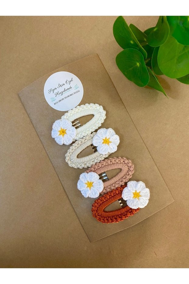 Handmade Set of 4 Baby Girl Child Snap Buckles