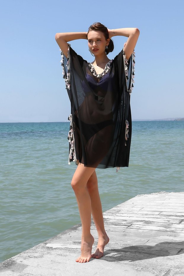 Women's Tassel Dress Pareo Beach Dress 1010-Standart