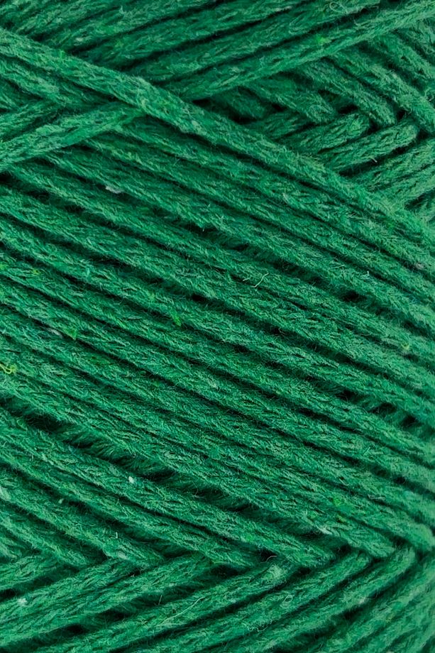 Premium Koton Pamuk Makrome İpi Yeşil 2mm Cotton Zincir Makrome Çanta İpi Supla İpi Koton İp - 2