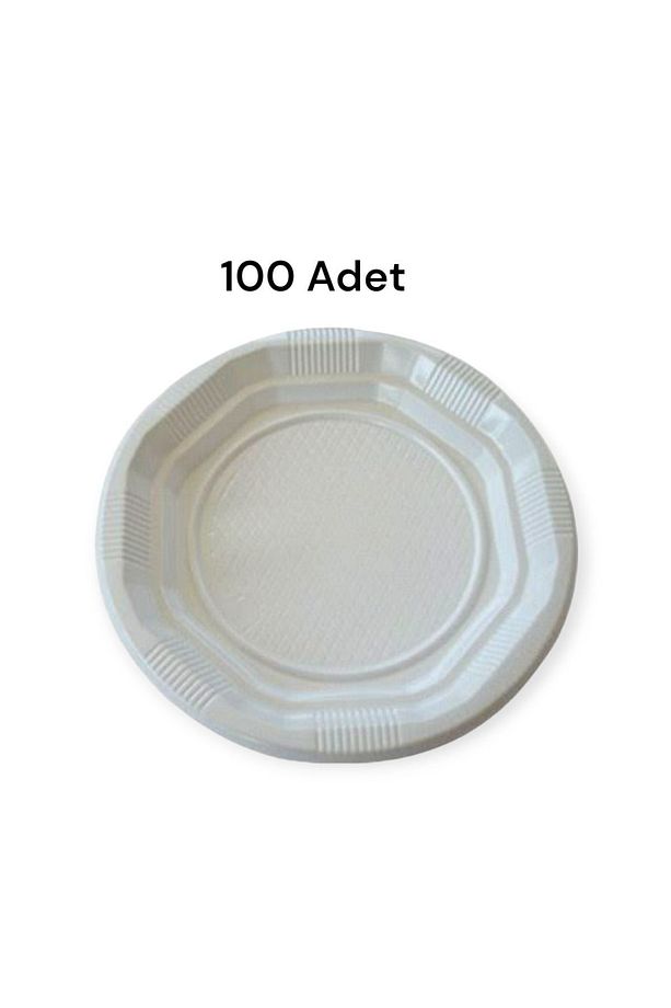 Plastik Tabak 19 cm 100 Adet - 2