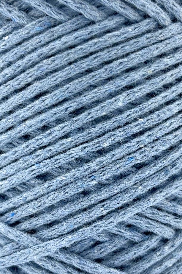 Premium Koton Pamuk Makrome İpi Bebe Mavisi 2mm Cotton Zincir Makrome Çanta İpi Supla İpi Koton İp - 2