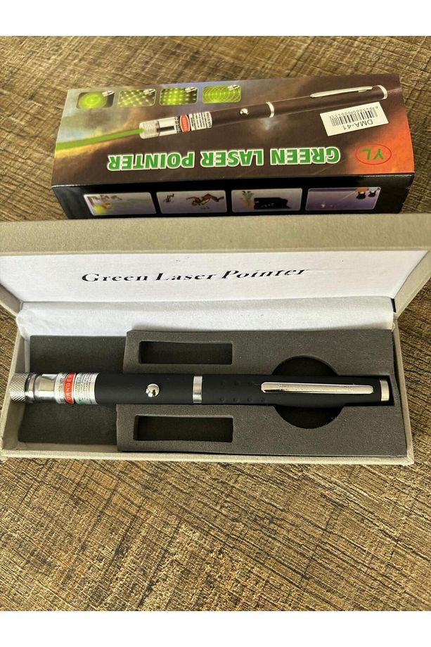 Yeşil Renk Lazer Pointer Güçlü Cep Kalem Tip Sunum Ve Outdoor Uyumlu - 1