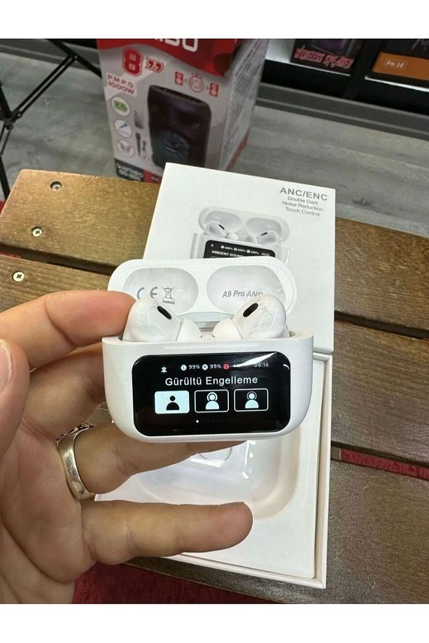 Air Pro2 ANC DOKUNMATIK EKRANLI Bluetooth Kulaklik Aski Asma - 6