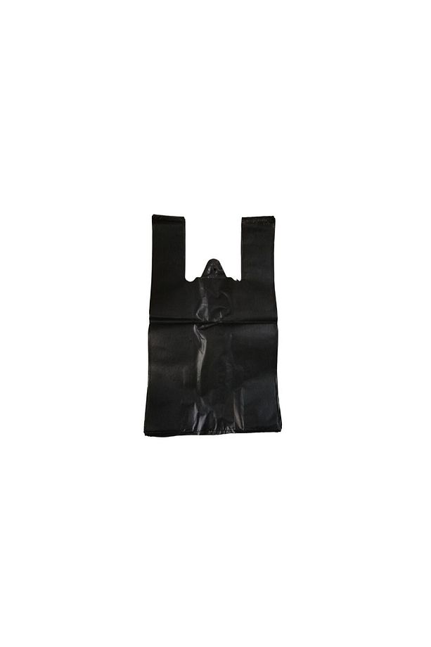 Kalın Siyah Poşet Küçük Boy 1 Kg Hışır Atlet Poşet Market Manav Poşeti Çöp Poşeti - 5
