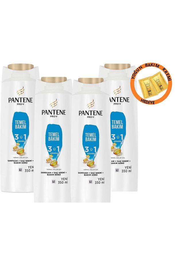 Temel Bakım 3ü1Arada Şampuan 4x350ML (Hediyeli) - 1