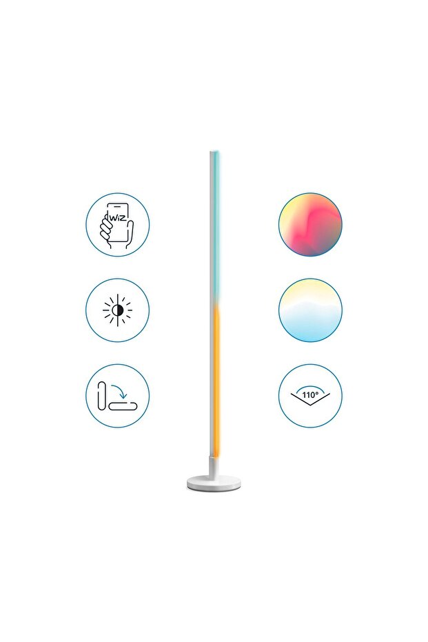 Renkli Ambiyans Zemin Lambası - 4