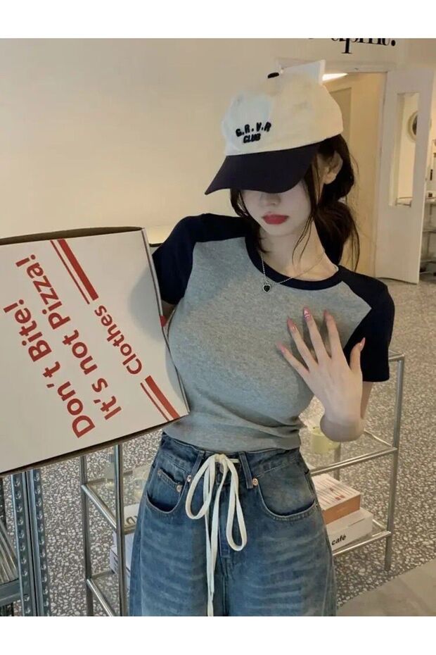 Basic Raglan Kısa Kollu Body - 2