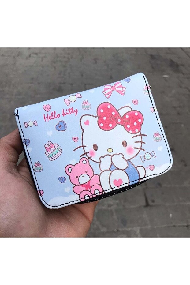 Hello Kitty and Sweat Bear Kısa Cüzdan - 1