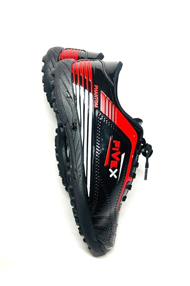 Lace-up Patent Leather Men's Astroturf Shoes