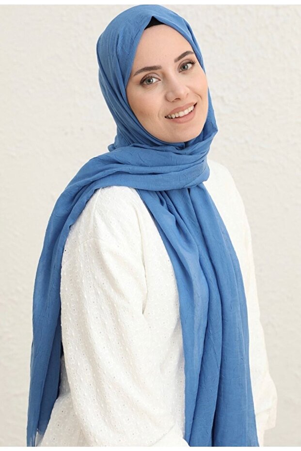 Bambu Kraş Şal-indigo - 1