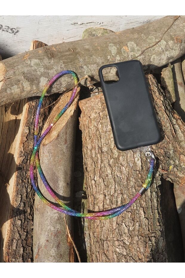 Taşlı Telefon Boyun Askısı - 1