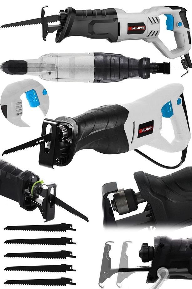 Alman 9001 Xdrive 6 Kademe Devir Ayarli Bakir Sargili Kemik Kesme Tilki Kuyruğu Testere Makinesi - 1