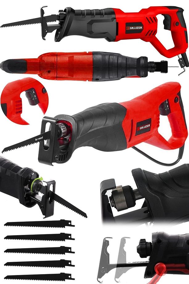 Alman 9000 Xdrive 6 Kademe Devir Ayarli Bakir Sargili Kemik Kesme Tilki Kuyruğu Testere Makinesi - 1
