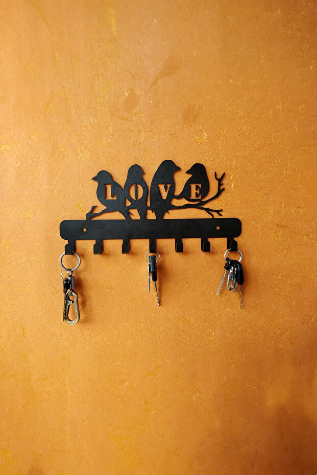 Key Hanger - Decorative Metal Key Holder - Bird Hanger - 3Artmtl29