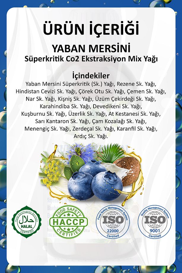 Yaban Mersini Süperkritik Mix Yağı 100 ml (BLUEBERRY SUPERCRİTİCAL MİX OİL) - 3