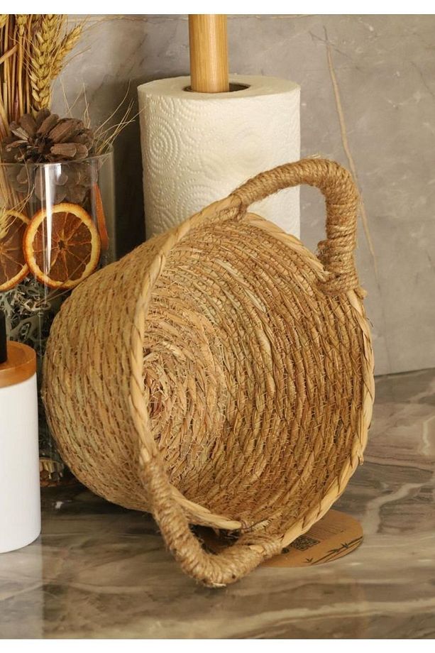 Vimini - Hasır Sepet Kulplu 25 Cm - 3