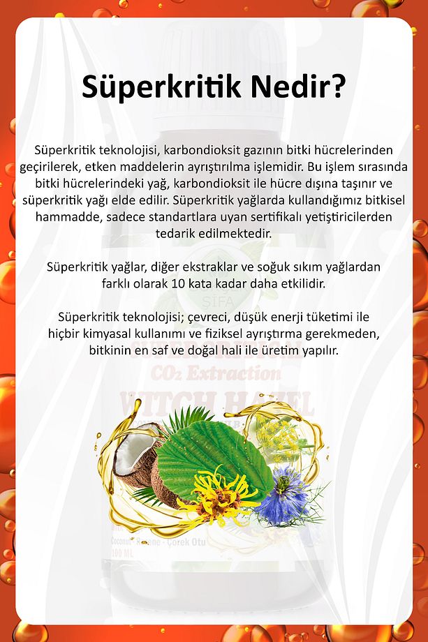 Hamamelis Süperkritik Mix Yağı 100 ml (WİTCH HAZEL SUPERCRİTİCAL MİX OİL) - 6