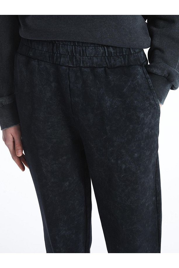 XSIDE Kadın Beli Lastikli Düz Jogger Eşofman Altı - 5