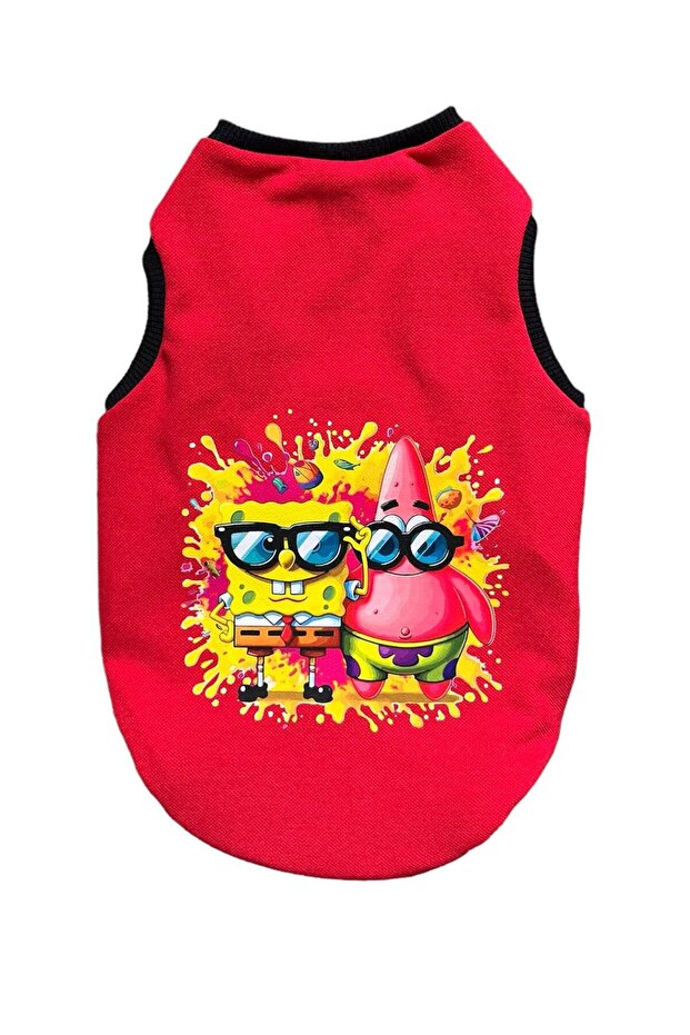 Spongebob dog undershirt & cat undershirt dog t-shirt