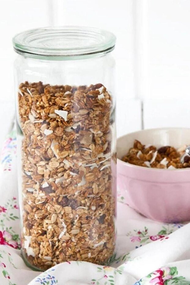 1040 ml Silindir Cam Kavanoz - 2