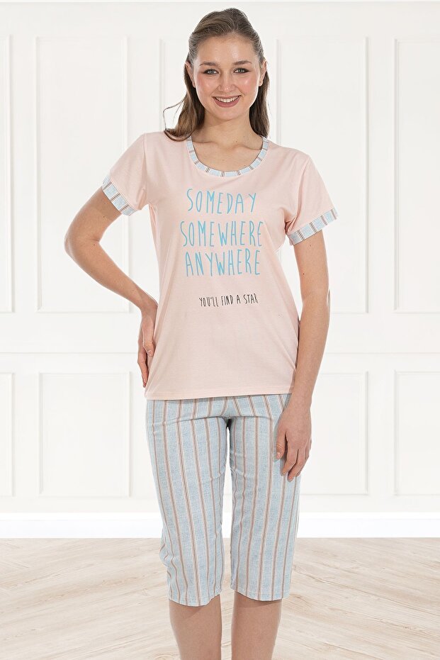 Cotton Bermuda Women's Pajama Set