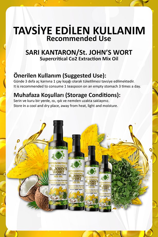Sarı Kantaron Süperkritik Mix Yağı 250 ml (ST. JOHN'S WORT SUPERCRİTİCAL MİX OİL) - 5