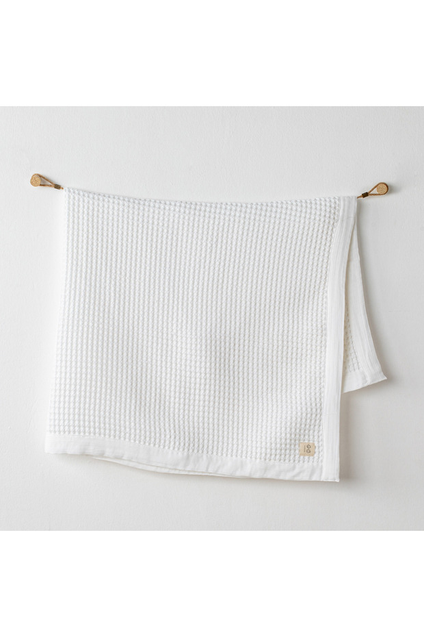 Ac24665 Baby Home - 120x100 Baby Blanket WHITE