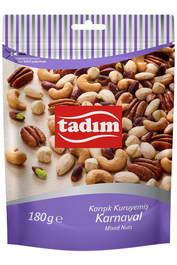 TADIM KARIŞIK KURUYEMİŞ KARNAVAL 180gr X 12 ADET - 1