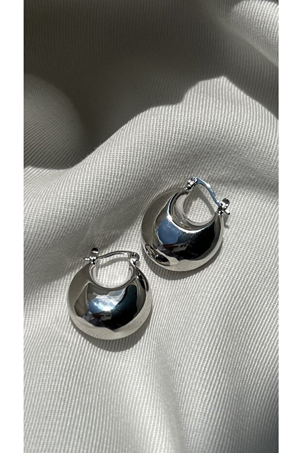 Çelik Silver Sepet Küpe - 1