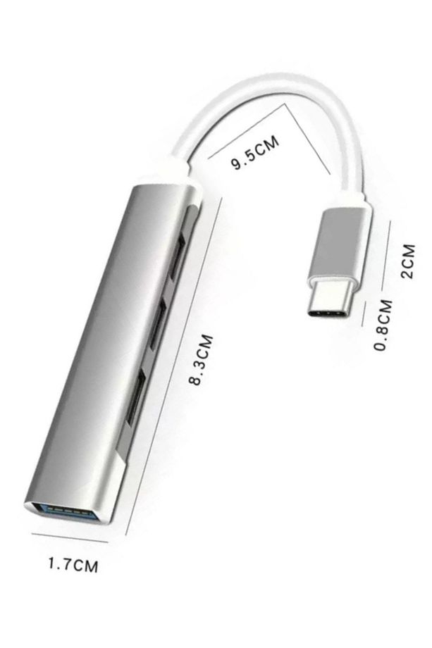 Type-c To Usb Hub 4 Port Çoklayıcı Macbook Ile Uyumlu Çoğaltıcı Type C To Usb Converter Hub - 5