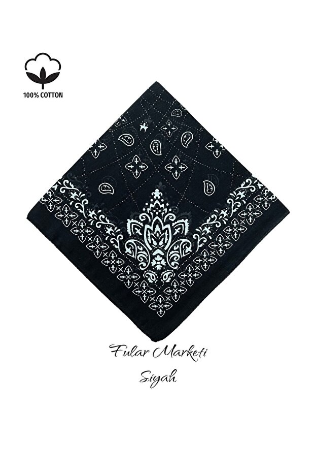 Add 4 in Basket Pay 3 100% Cotton Elegance Pattern Black (Price Is for 1 Piece)