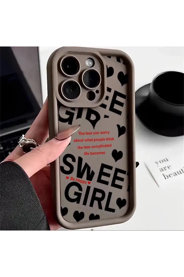 iPhone 15 Pro Max Case Soft Colorful Launch Silicone Coffee Patterned 3D Protruding Edge Protected - 1