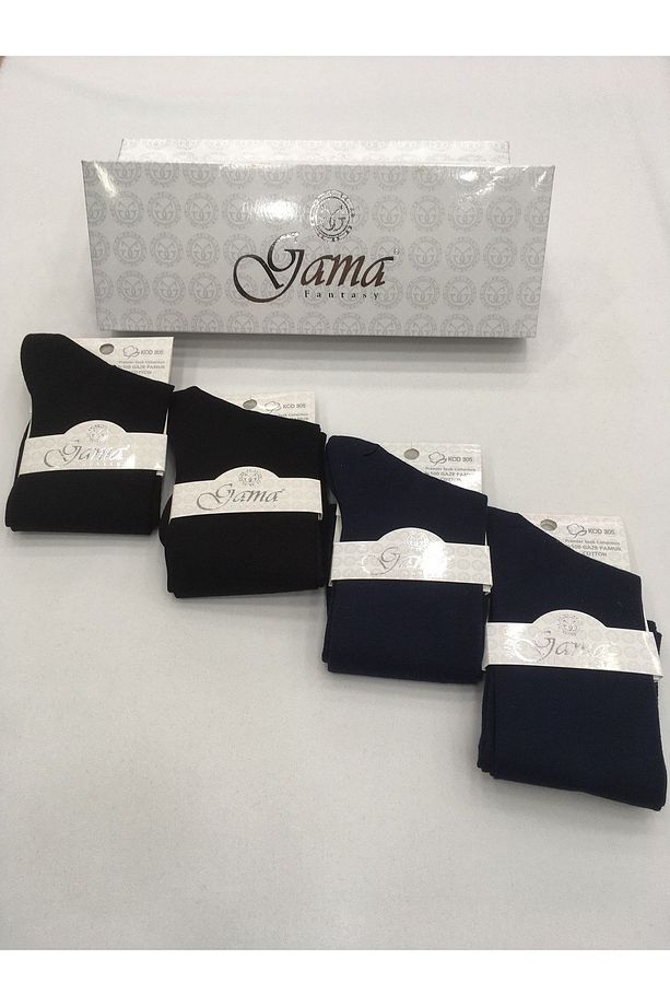 4 Adet %100 Gaze Pamuk ( Cotton ) Naylonsuz Çift Tabanlı Yazlık Ince Erkek Çorabı - 3