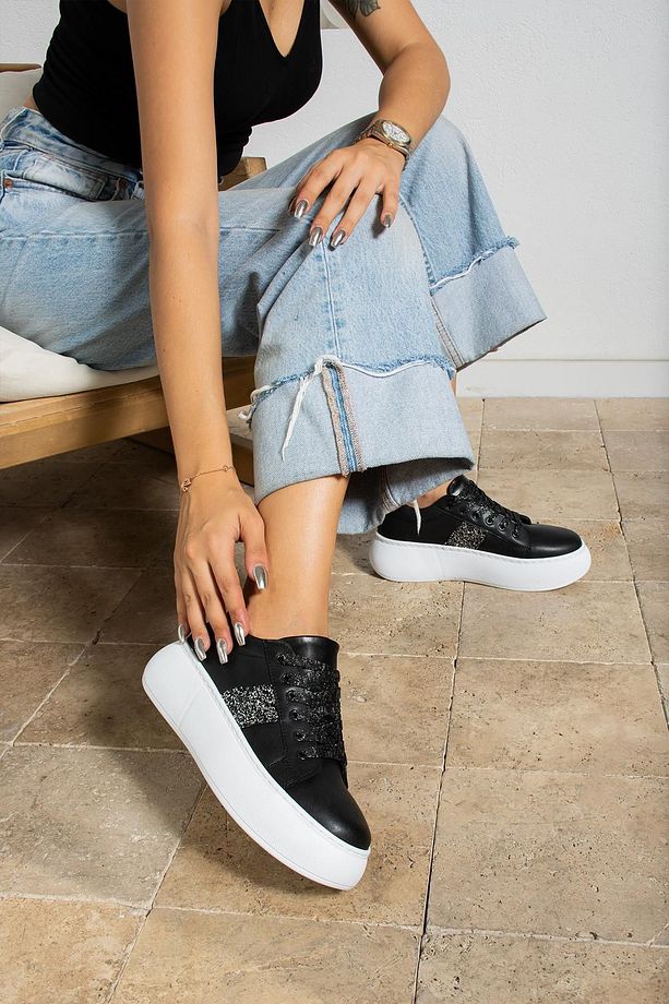 Janie Kadın Sneaker Bağcıklı ayakkabı - 3