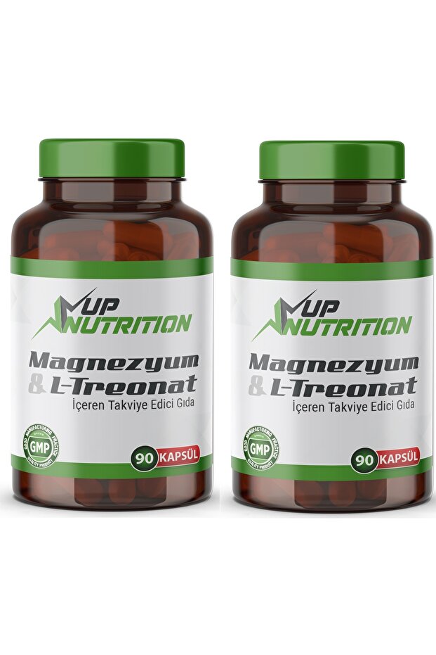 Nutrition Magnesium L-Threonate Magnesium L-Treonat 2000 Mg 90 Capsules Vegan X 2 Pcs