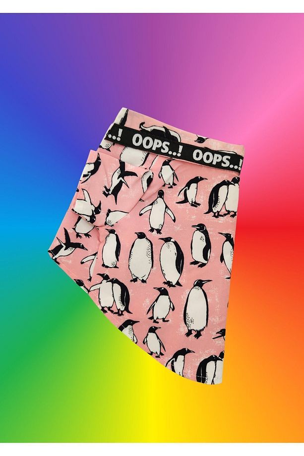 PENGUEN DESENLİ, PEMBE Köpek gömleği - 7