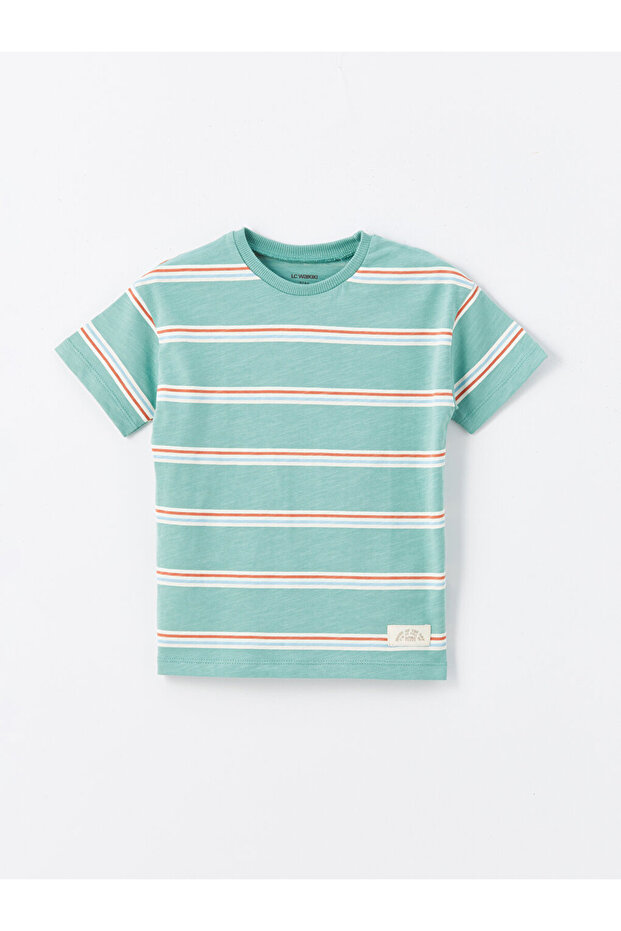 Crew Neck Striped Baby Boy T-Shirt