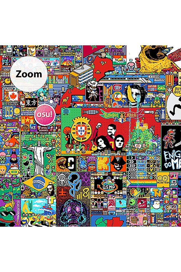 Reddit R/Place 2023 Duvar Örtüsü - 2