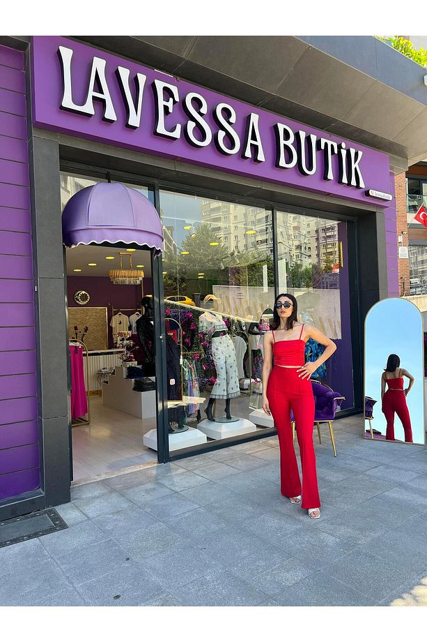 YÜKSEK  BEL İSPANYOL PAÇA PANTOLON - 5