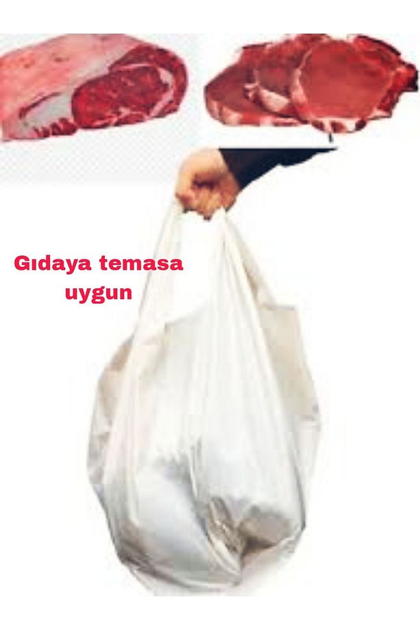 5 Adet 50x90 Kurban Et Eşya Taşıma Perde Kasap Poşeti (F2 1.KALİTE) - 2