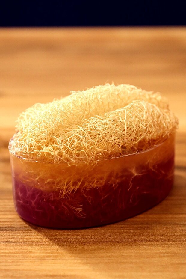 Loofah Fiber Gift Set, Orange Bath Soap - Jasmine Scented Fiber Therapy