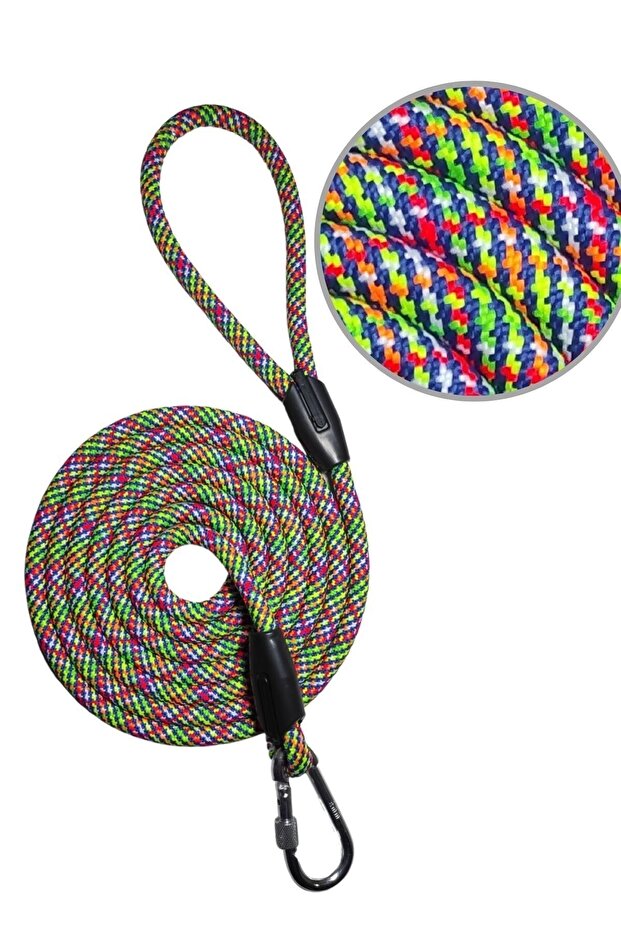 Cocopet Köpek Gezdirme Kayışı Sevk Halatı Rainbow 50 Kg Tasma Halatı Kedi Köpek Gezdirme Ipi