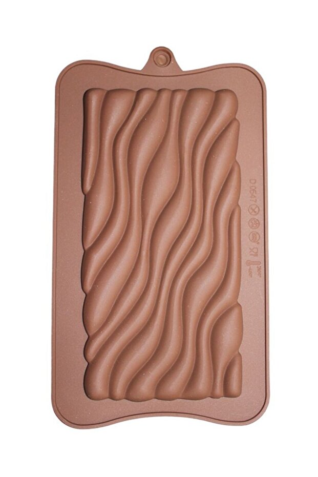 قرص موجة منقوش بالشوكولاتة من السيليكون - 1