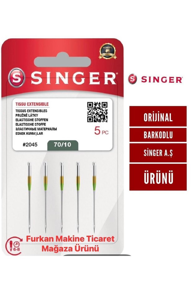 Singer Ev Tipi Dikiş Makine İğnesi 10 Numara