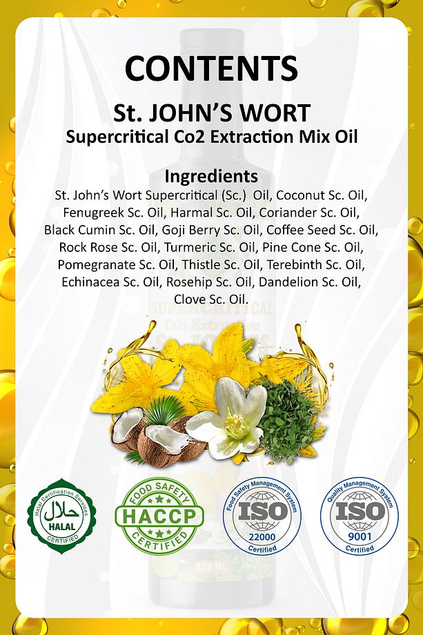 Sarı Kantaron Süperkritik Mix Yağı 250 ml (ST. JOHN'S WORT SUPERCRİTİCAL MİX OİL) - 4