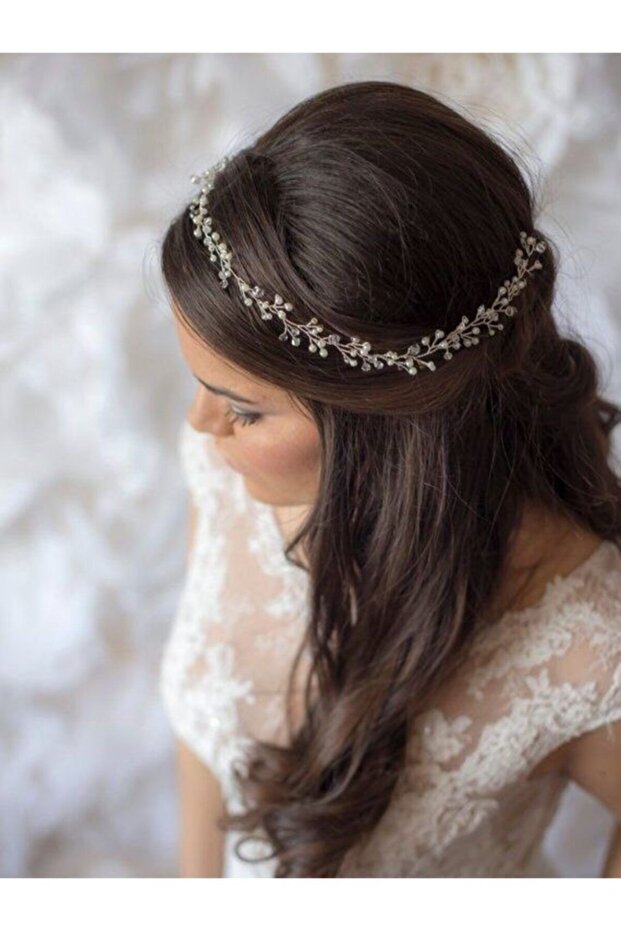 Tesetur Bridal Crown Elegant Stylish Polite Wedding Henna Engagement Crown Hair Accessory