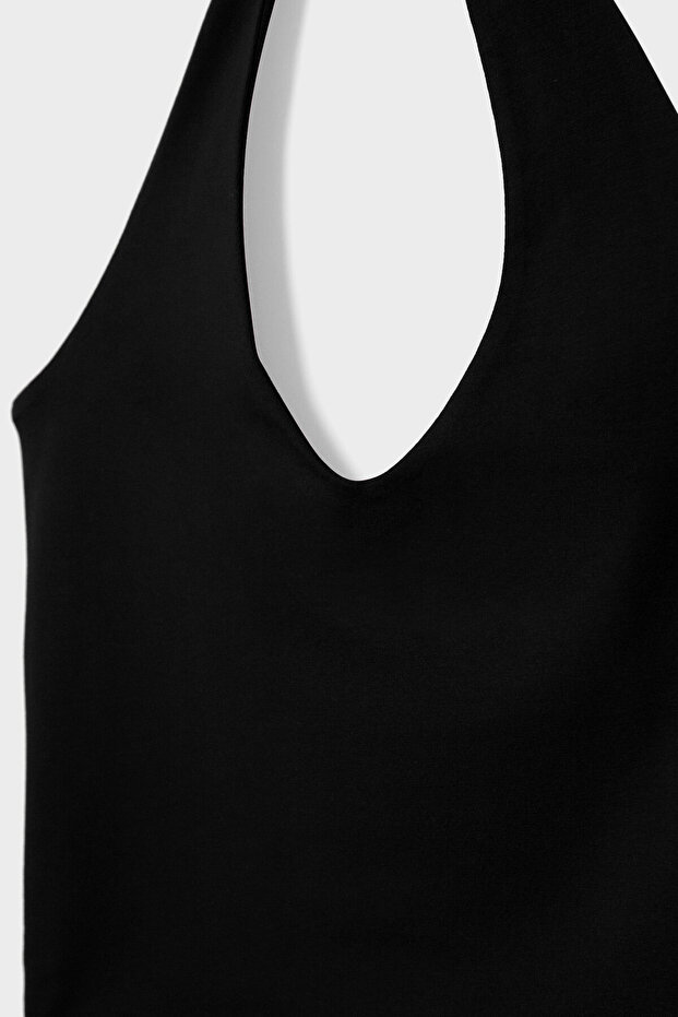 Halter yaka crop top - 7