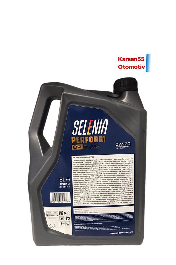 SELENIA PERFORM CP PLUS 0W/20 5LT ÜRETİM: 2023 - 2